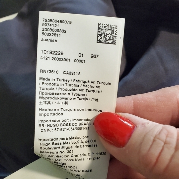 NWT Hugo Boss Gray Wool Blazer Size 8, Business, Classic Retail $357.00 - Picture 12 of 14